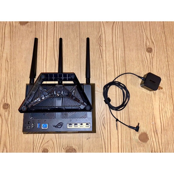 ASUS ROG Rapture 4 Port Wireless Router Gaming Router Dual Band GT-AC2900 D61 - Picture 5 of 6